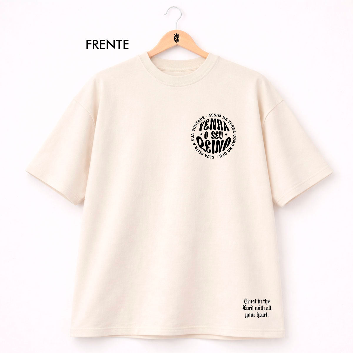 Oversized Off White Venha o Seu Reino