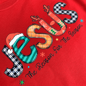 Camiseta Feminina Vermelha Jesus The Reason For The Season