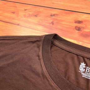 Camiseta Masculina Marrom Aplique Camaleão IM Blessed