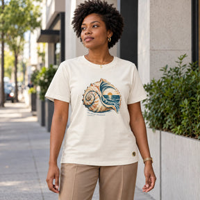 Camiseta Feminina Off White Paz além do entendimento