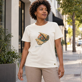 Camiseta Feminina Off White O deserto florescerá