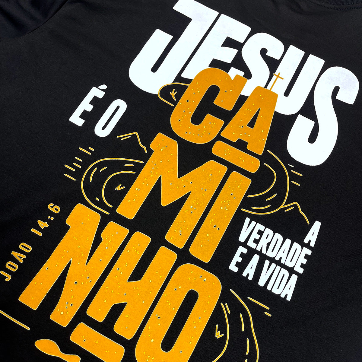 Oversized Preta Full Jesus é o Caminho