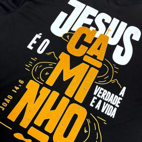 Oversized Preta Full Jesus é o Caminho