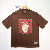 Oversized Marrom Eu Nunca Imaginaria Onde Esse Amor Iria Me Levar