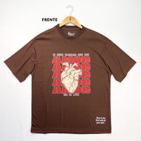 Oversized Marrom Eu Nunca Imaginaria Onde Esse Amor Iria Me Levar