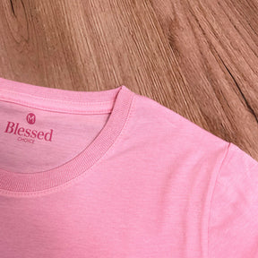 Camiseta Feminina Rosa Aplique Always