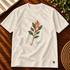 Camiseta Masculina Off White Arde, mas não se consome