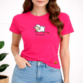 Camiseta Feminina Pink Encontrada Ovelha