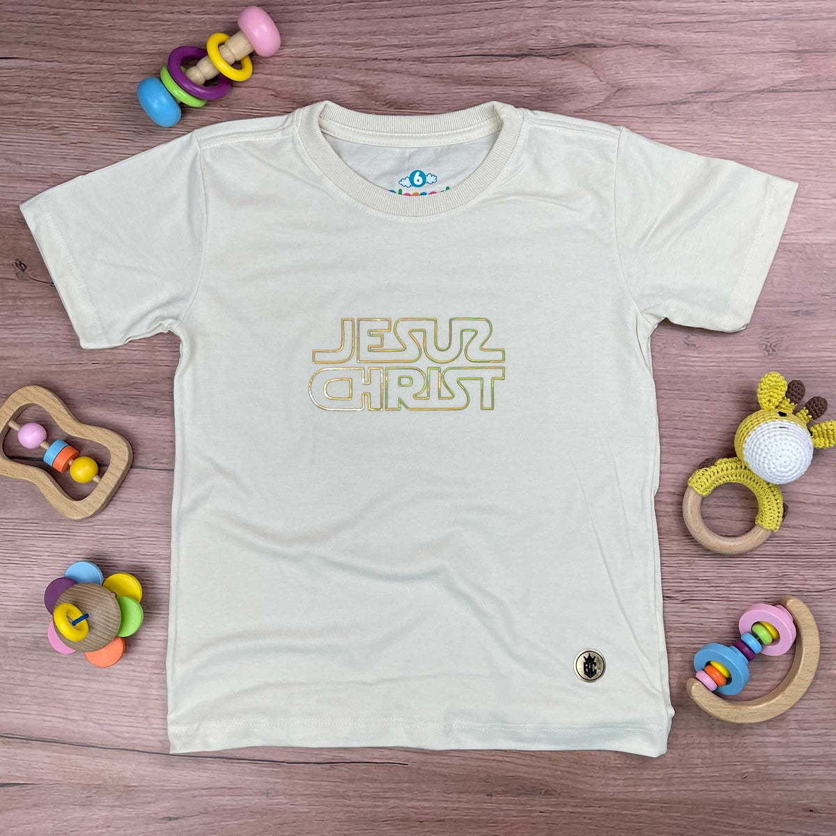 T-Shirt Infantil Off White Jesus Christ Star