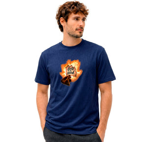 Camiseta Masculina Azul Good is Good Fogo