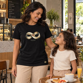 Camiseta Feminina Preta Amor sem medida