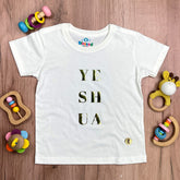 T-Shirt Infantil Off White Yeshua Camaleão