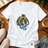 Camiseta Feminina Branca Rios de água viva