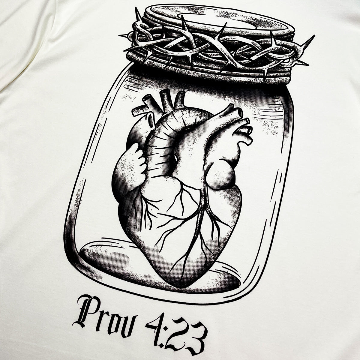 Oversized Off White Full Guarda Teu Coração Prov 4:23