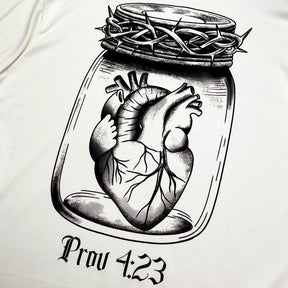 Oversized Off White Full Guarda Teu Coração Prov 4:23