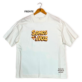 Oversized Off White Somos a Voz