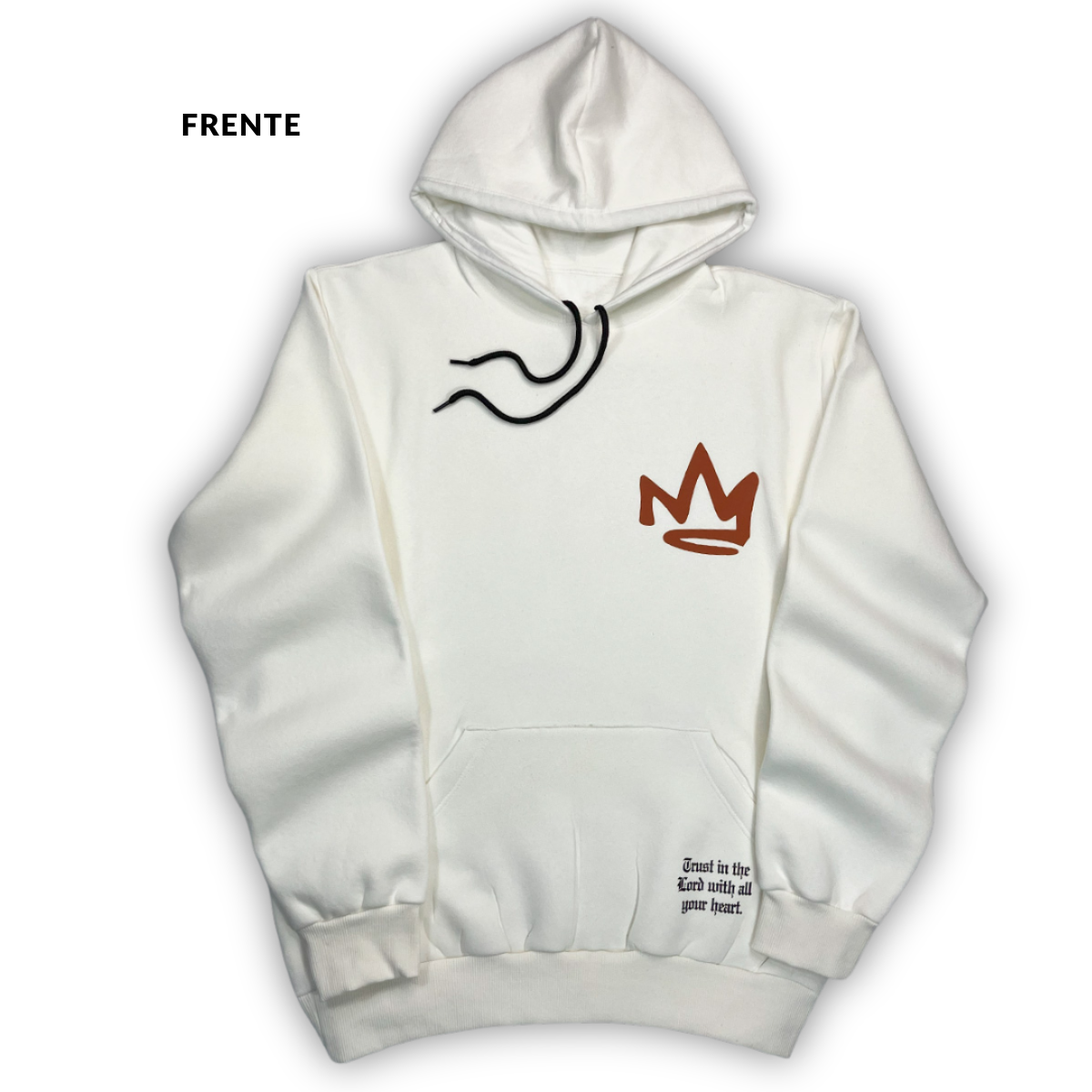 Moletom Canguru Com Capuz Off White Jesus Is King Coroa