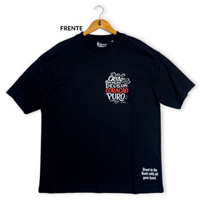 Oversized Preta Full Cria Em Mim Deus Um Coração Puro