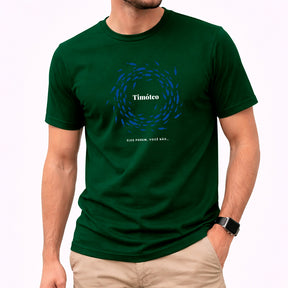 Camiseta Masculina Verde Timóteo Eles Podem, Você Não.