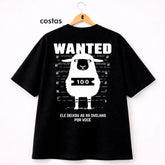 Oversized Preta Ele Deixou as 99 Ovelhas por Você