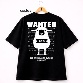 Oversized Preta Ele Deixou as 99 Ovelhas por Você