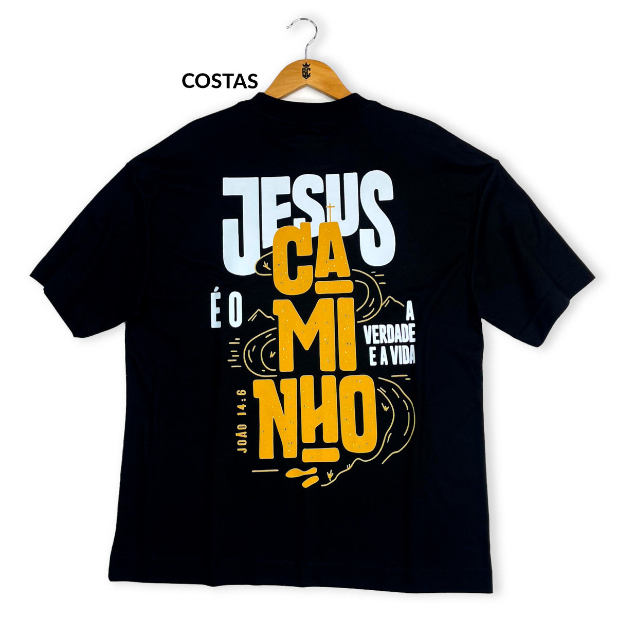 Oversized Preta Full Jesus é o Caminho