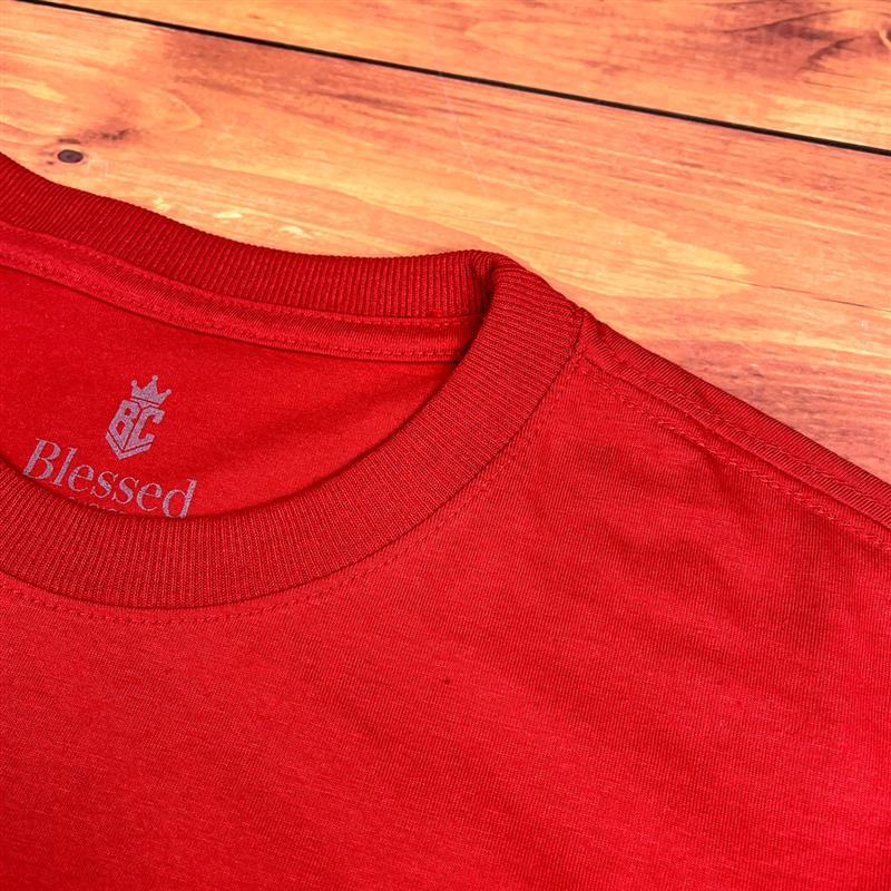 Camiseta Masculina Vermelha Good is Good Fogo