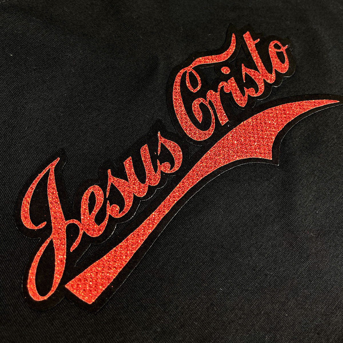 Camiseta Masculina Preta Jesus Cristo Cola