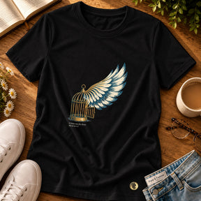Camiseta Feminina Preta Cristo me fez livre