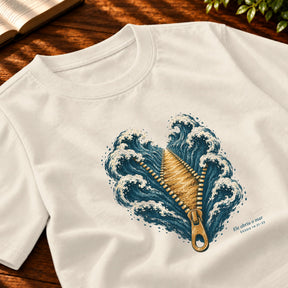 Camiseta Masculina Off White Ele abriu o mar