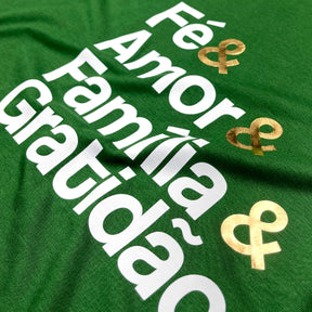 Camiseta Feminina Verde Fé & Amor