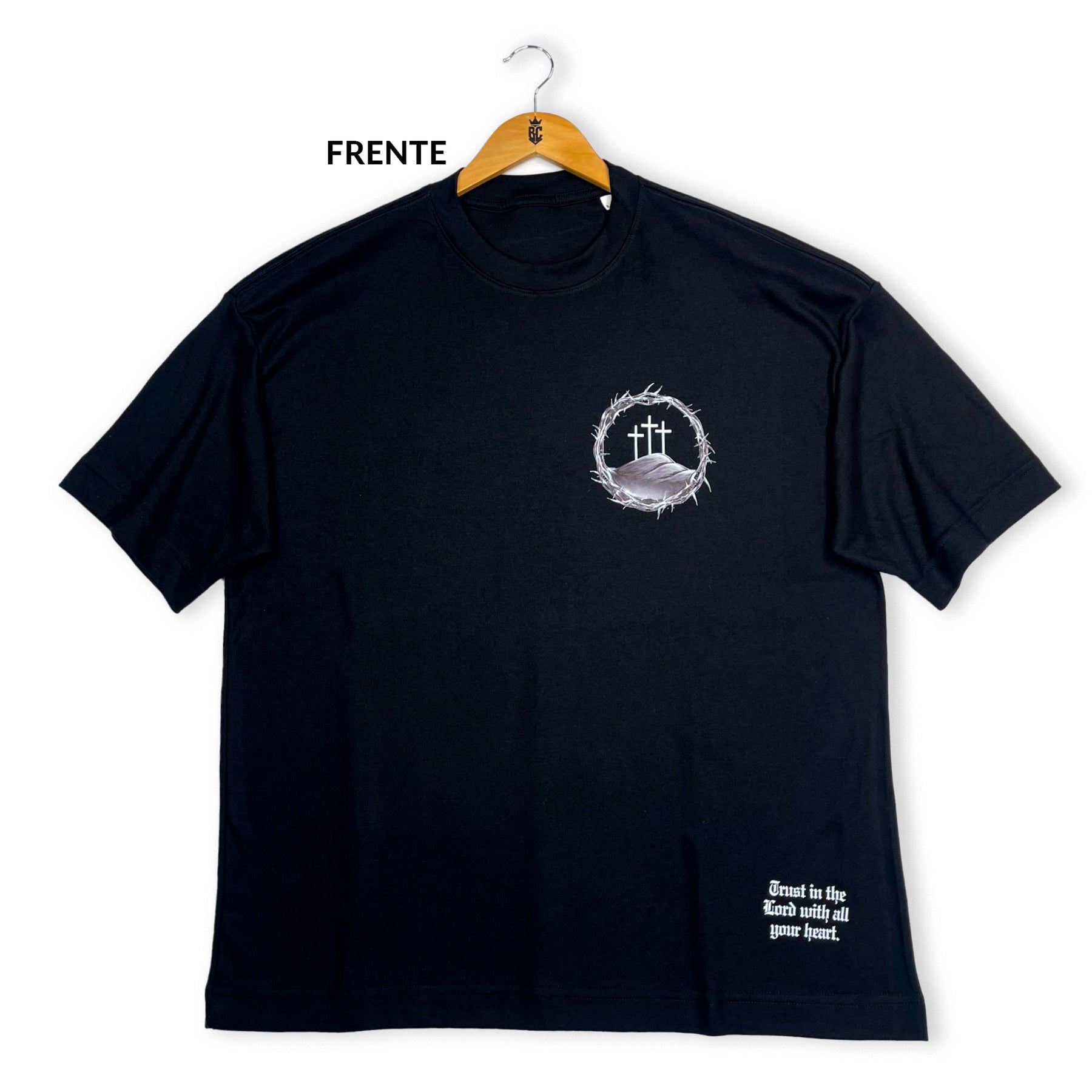 Oversized Preta Full Calvário Jesus