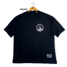 Oversized Preta Full Calvário Jesus