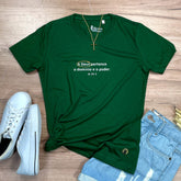 Camiseta Feminina Verde A Deus Pertence O Domínio E O Poder