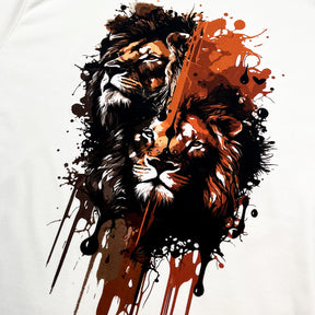 Oversized Off White Full Dois Leões