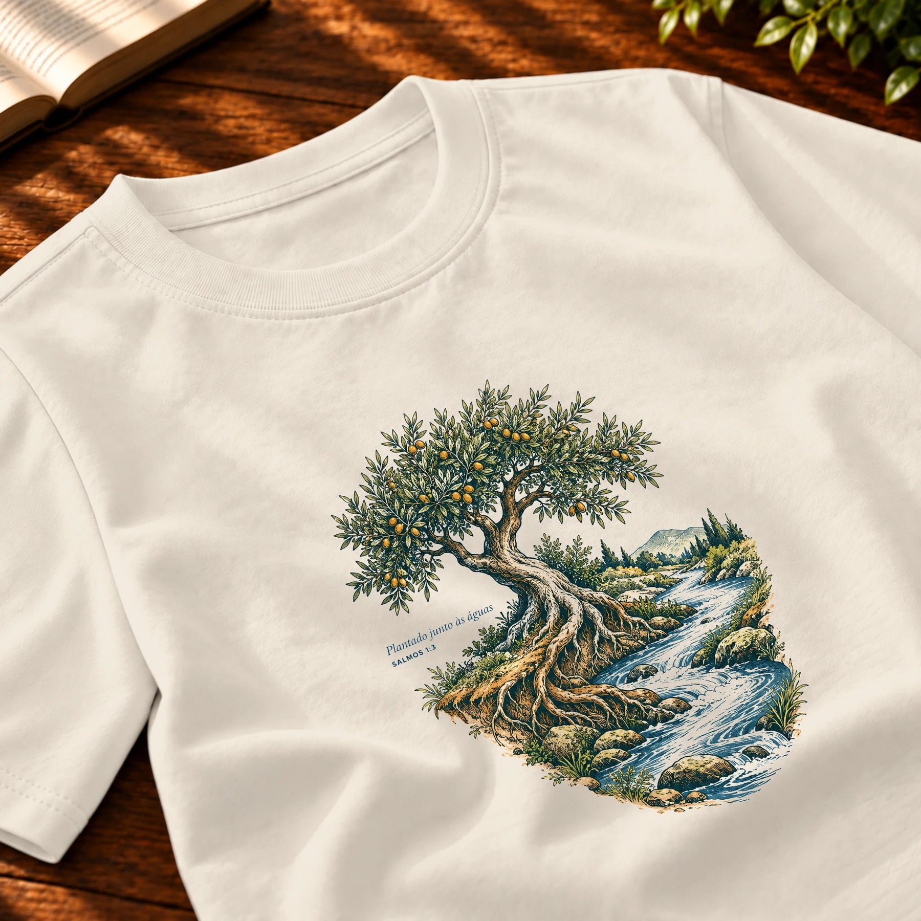 Camiseta Masculina Off White Plantado junto às águas