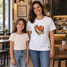 Camiseta Feminina Branca Um novo coração