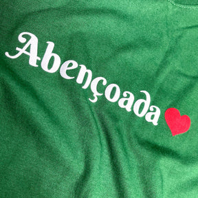 Camiseta Feminina Verde Abençoada