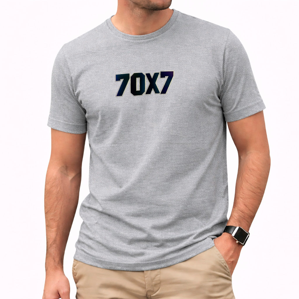 Camiseta Masculina Cinza 70x7 Aplique