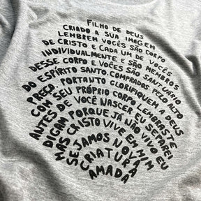 Camiseta Masculina Cinza Digital Filho De Deus