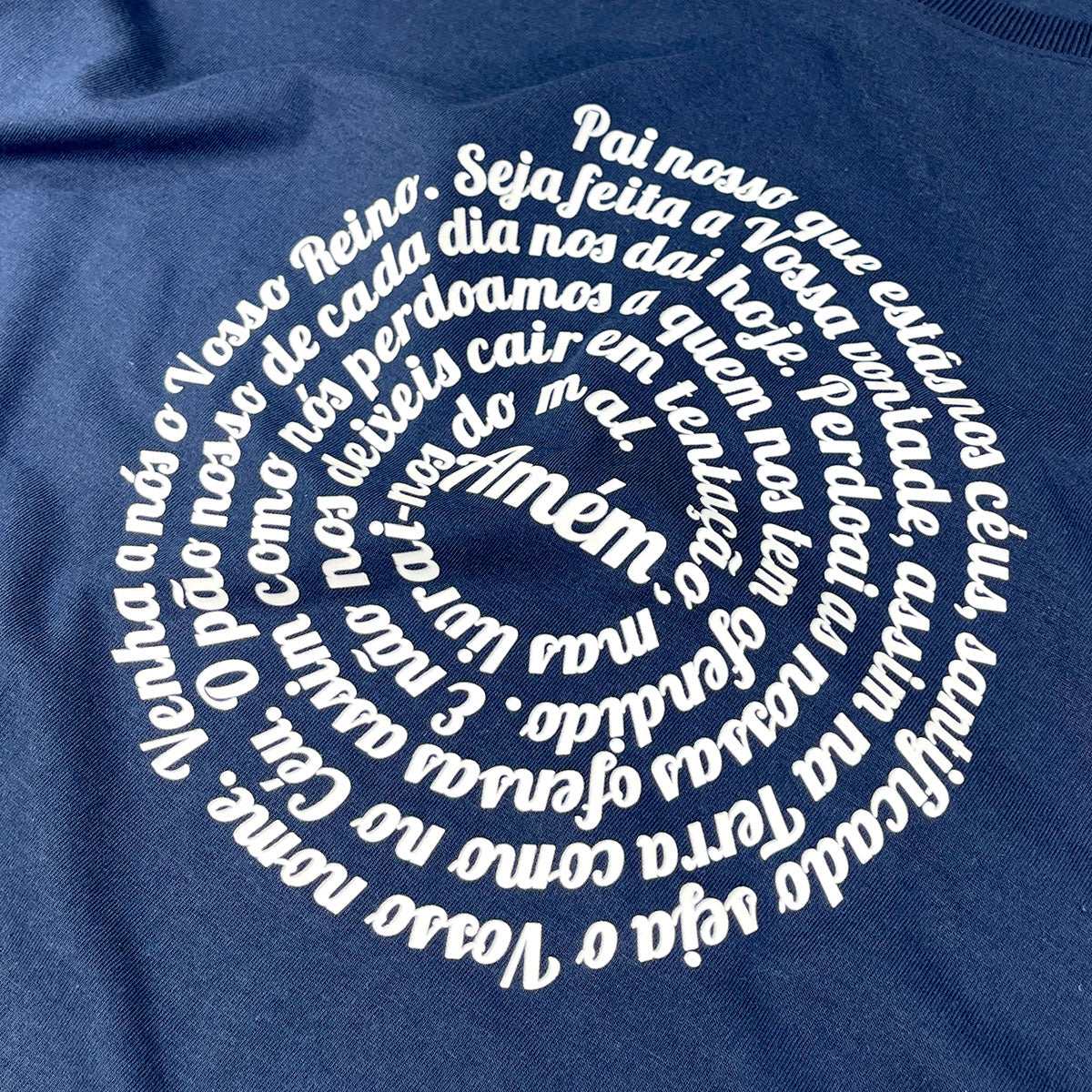 Camiseta Feminina Azul Pai Nosso