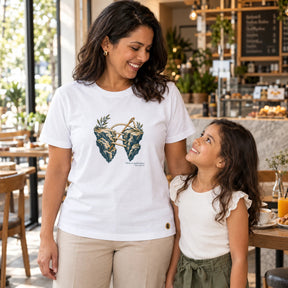 Camiseta Feminina Branca Felizes os pacificadores