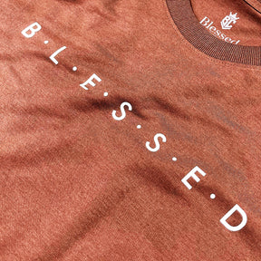 Camiseta Masculina Marrom B.L.E.S.S.E.D