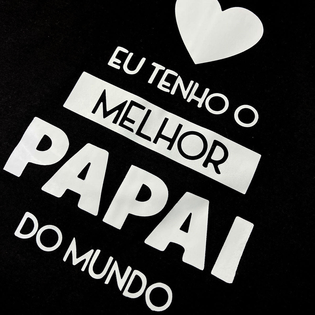 Kit Pai e Filho Preto Melhor Papai do Mundo