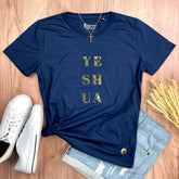 Camiseta Feminina Azul Yeshua Camaleão