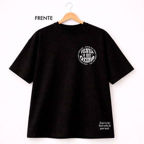 Oversized Preta Venha o Seu Reino
