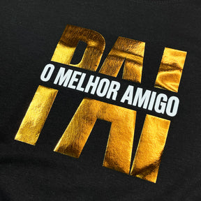 Camiseta Masculina Preta Pai Meu Melhor Amigo