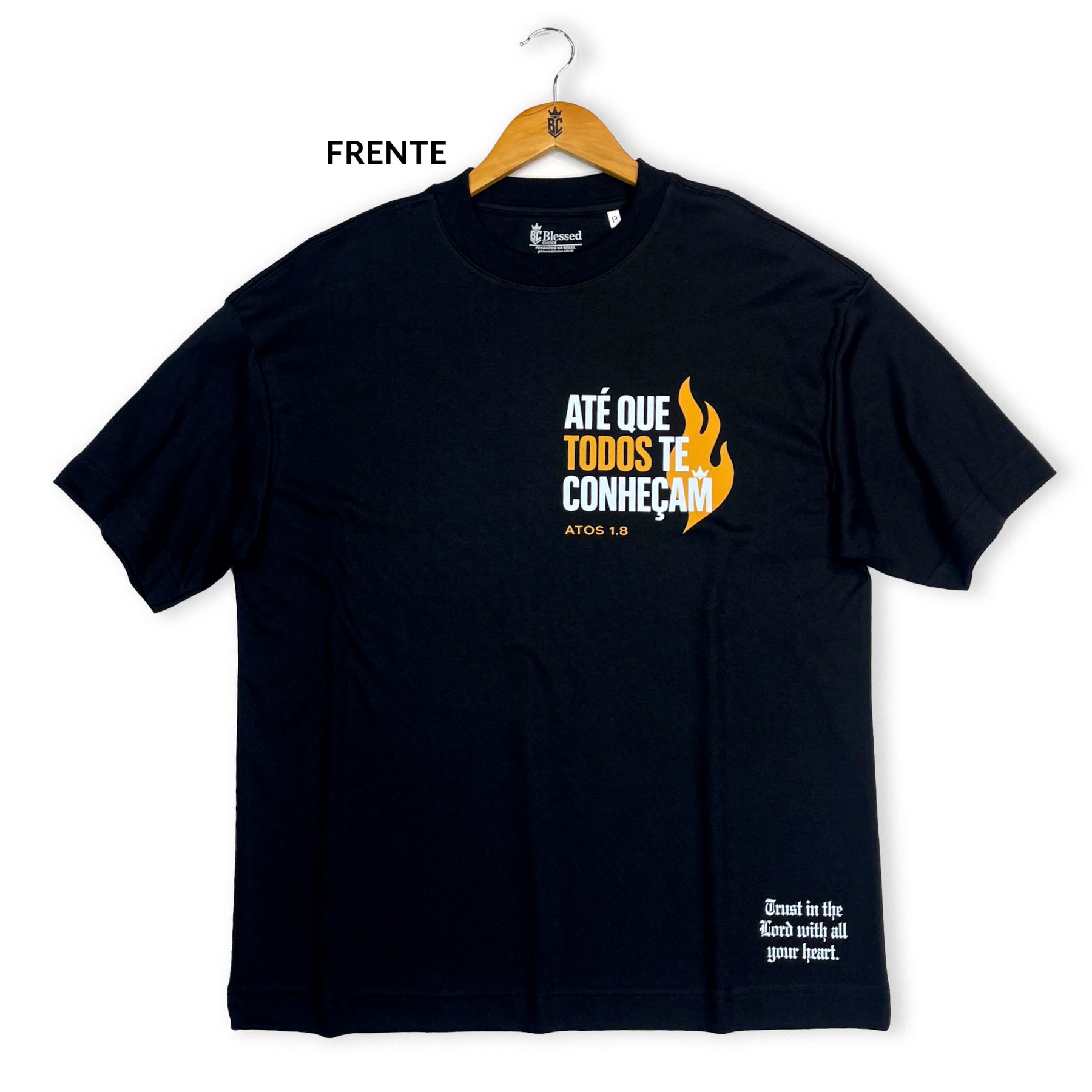 Oversized Preta Full Até Que Todos Te Conheçam