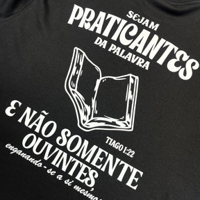 Oversized Preta Full Sejam Praticantes da Palavra