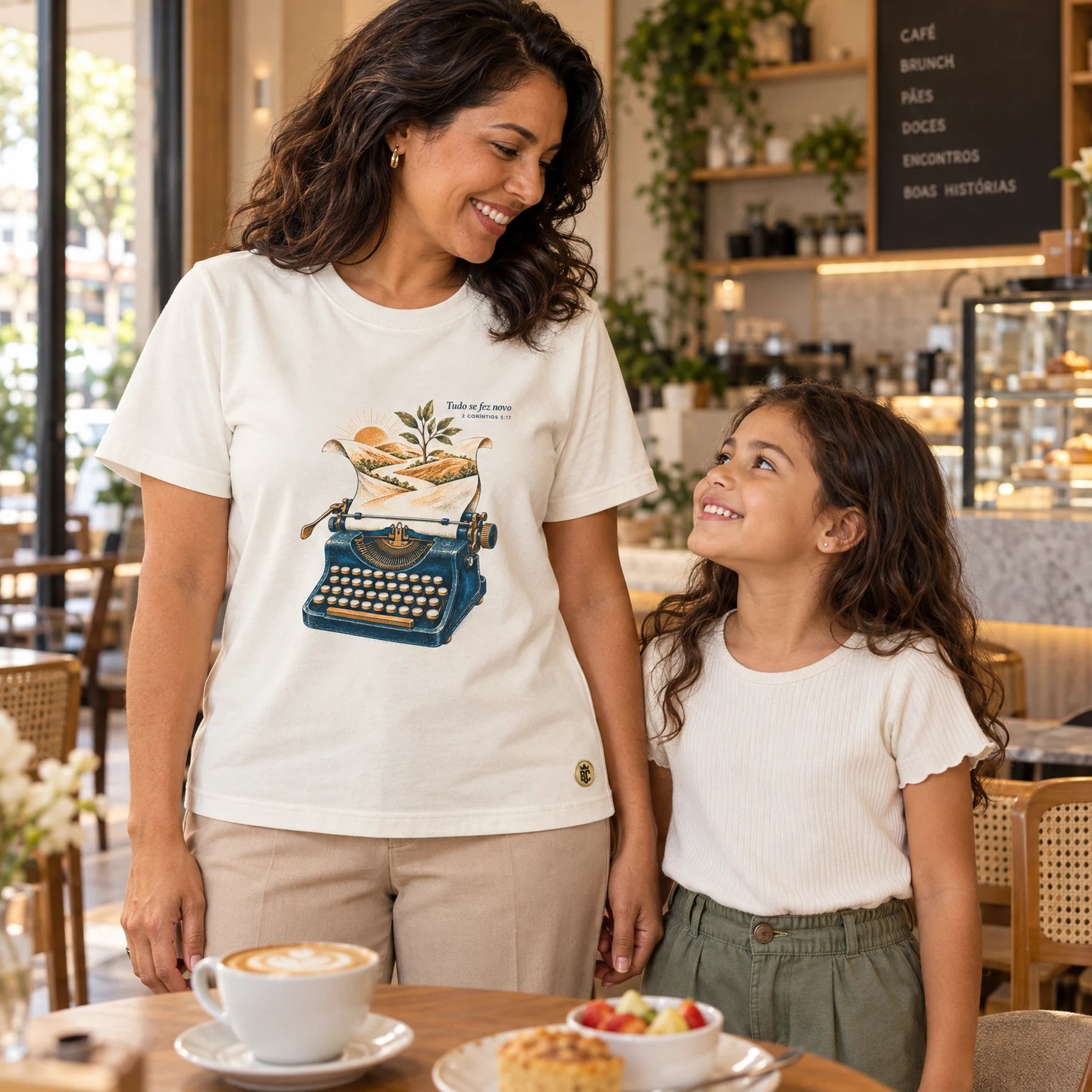 Camiseta Feminina Off White Tudo se fez novo